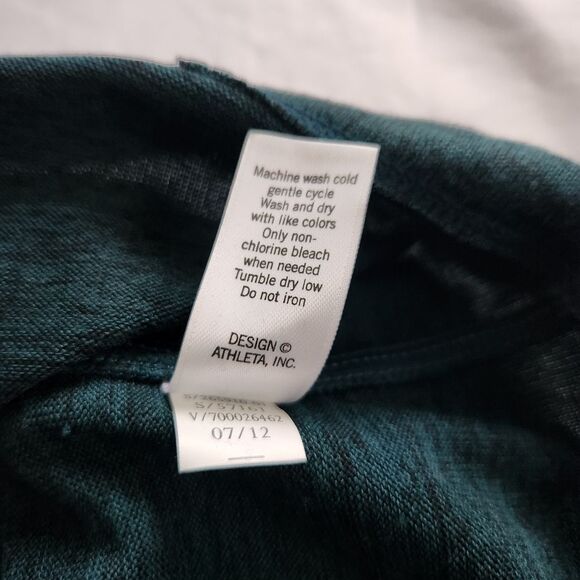 Athleta Give It Your All Small Dress Long Sleeve Drawstring Teal Pockets - Picture 8 of 13